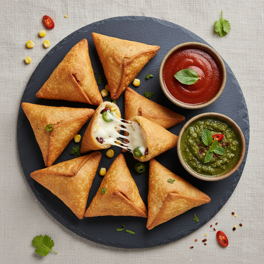 Cocktail Samosa Cheese Mexican